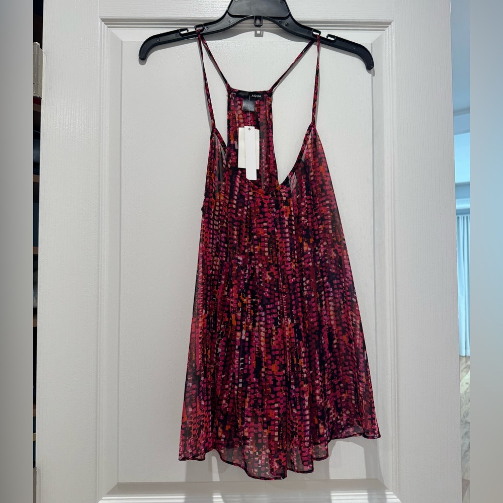Aqua Flowy top NWT